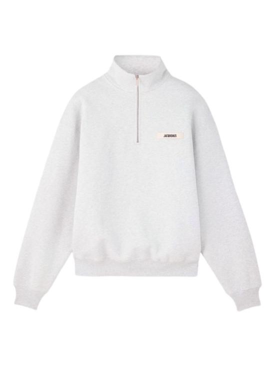 26FW 자크뮈스 하프 집업 스웨트 셔츠 SSM00313 AJ00174 951 White