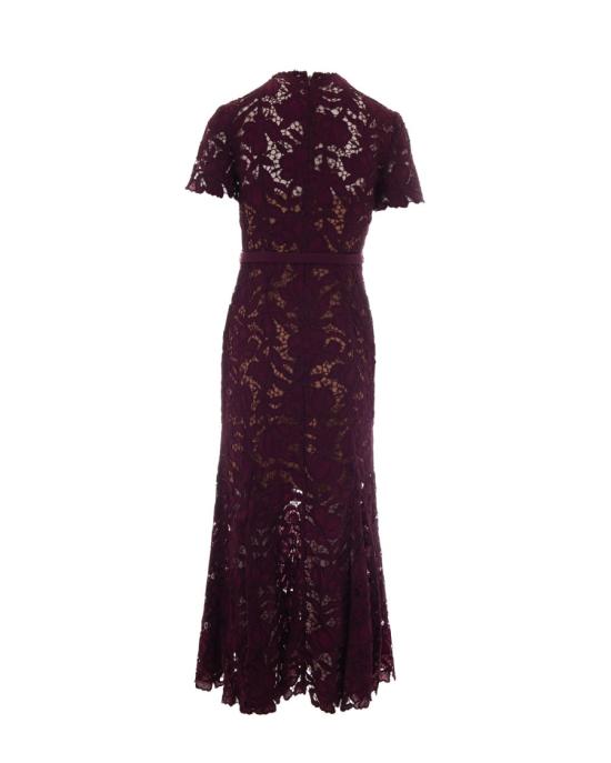 26FW 셀프 포트레이트 롱 원피스 3620668 Burgundy - SELF PORTRAIT