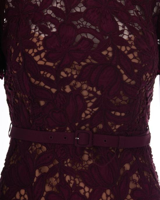 26FW 셀프 포트레이트 롱 원피스 3620668 Burgundy - SELF PORTRAIT