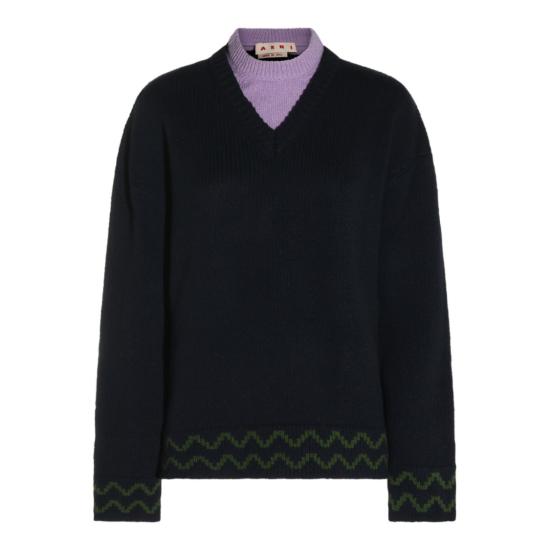 26FW 마르니 스웨터 GCMD0679Q0UFH10000B84 Black