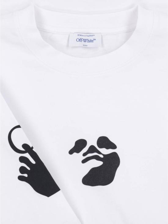 26FW 오프화이트 반팔 티셔츠 44MAA120F26J004100WHITE - OFF WHITE