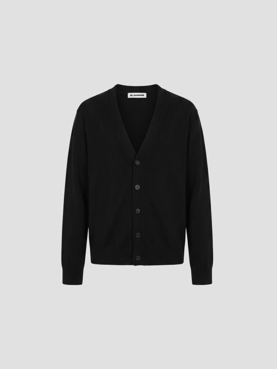 26SS 질샌더 가디건 02GP0055J14506 001 BLACK