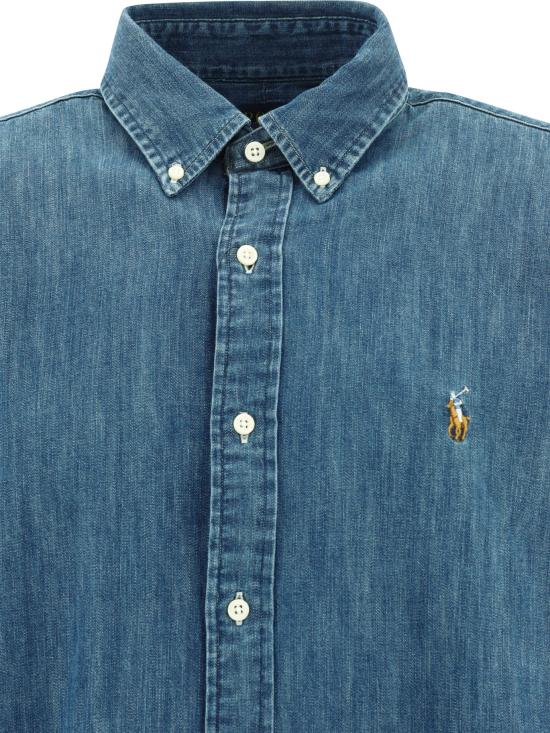 26FW 폴로 랄프로렌 포니로고 자수 데님 셔츠 710792043001DENIM Blue - POLO RALPH LAUREN