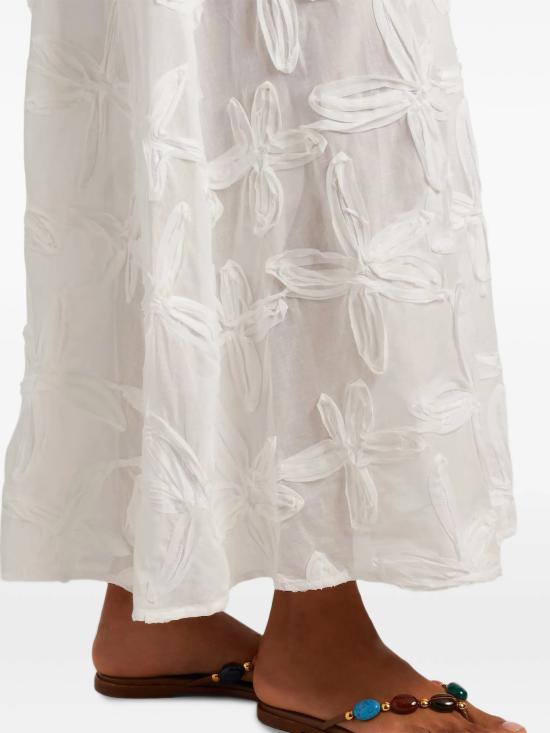 26FW 팜 리오 롱 스커트 260468 26140 Bianco - FARM RIO