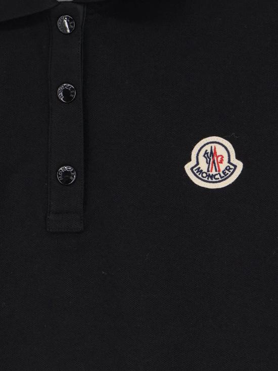 26FW 몽클레어 로고 코튼 피케 폴로 셔츠 L20938A0000784720 999 NERO - MONCLER