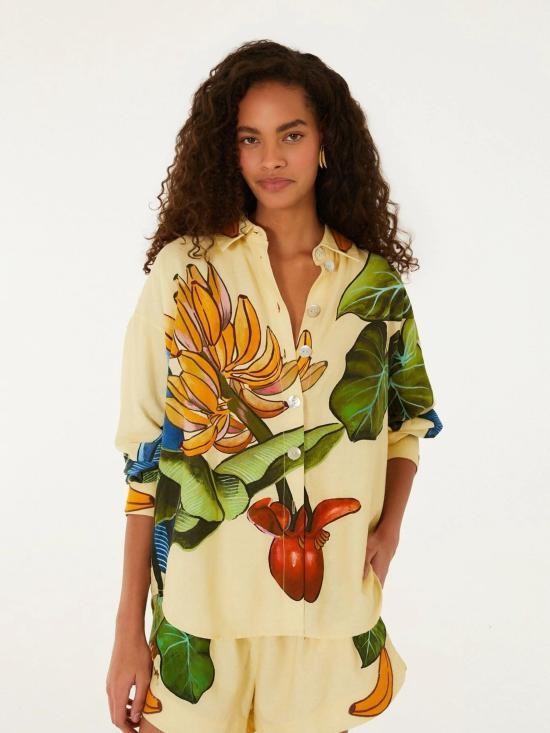 26FW 팜 리오 숏팬츠 361907 26001 Giallo - FARM RIO