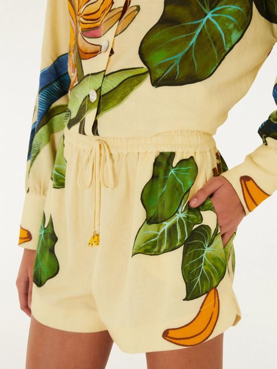 26FW 팜 리오 숏팬츠 361907 26001 Giallo - FARM RIO