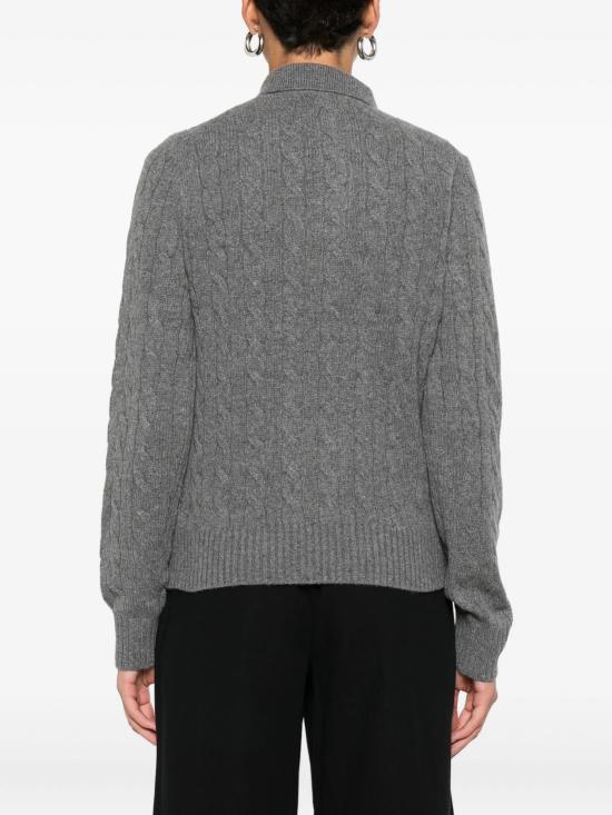 26FW 폴로 랄프로렌 케이블 폴로 니트 211972132 500 Grigio - POLO RALPH LAUREN