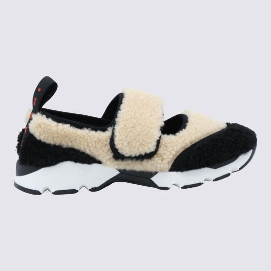 26FW 마르니 스니커즈 SNZW020602 P9282ZO559 BEIGE BLACK