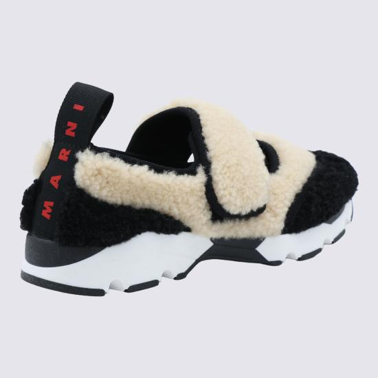 26FW 마르니 스니커즈 SNZW020602 P9282ZO559 BEIGE BLACK - MARNI
