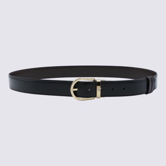 26FW 몽블랑 가죽 벨트 223437 BLACK