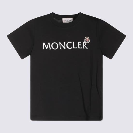 26FW [키즈] 몽클레어 티셔츠 L29548C00014 89AFV999 Black