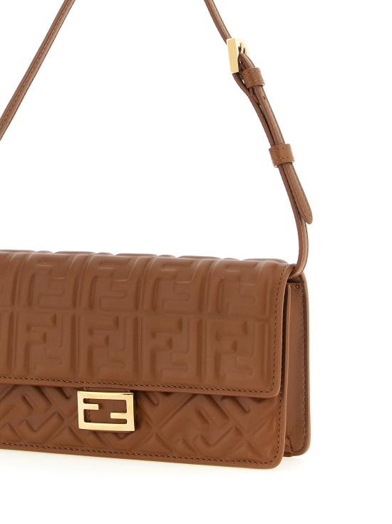 26FW 펜디 바게트 체인 지갑 8M0498AAJDF1UJK Brown - FENDI