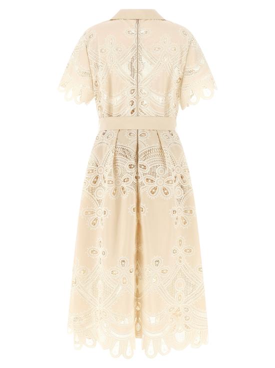 26FW 엘리 사브 미디 원피스 D1288NP26COE16CREAM White - ELIE SAAB