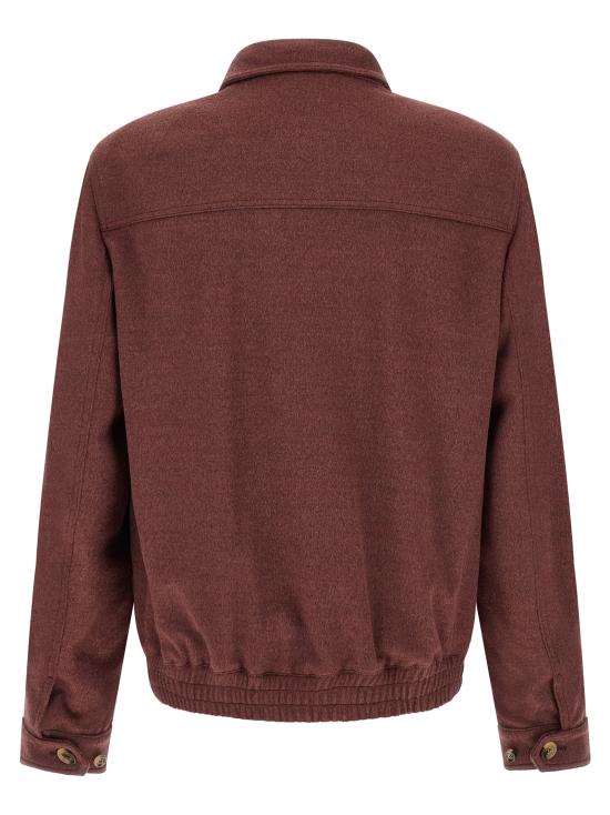 26FW 브루넬로 쿠치넬리 봄버 자켓 MV4676379C017 Bordeaux - BRUNELLO CUCINELLI