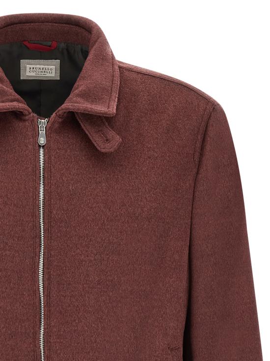 26FW 브루넬로 쿠치넬리 봄버 자켓 MV4676379C017 Bordeaux - BRUNELLO CUCINELLI