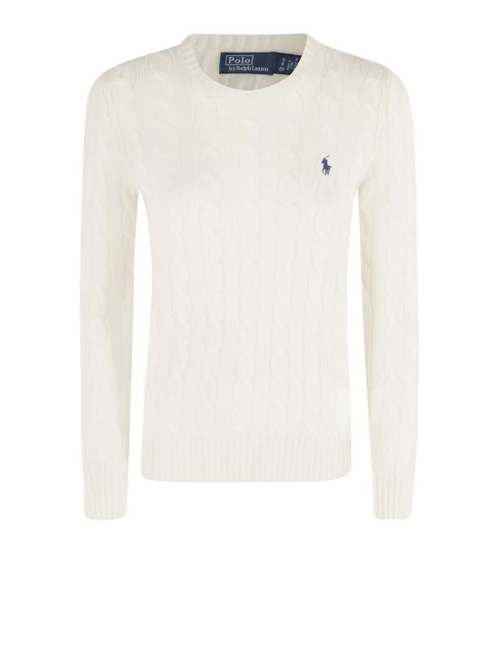 26FW 폴로 랄프로렌 폴로 자수 케이블 니트 스웨터 211971865 001 AUTHENTIC CREAM