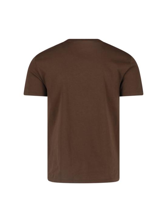 26FW 폴로 랄프로렌 포니로고 자수 반팔 티셔츠 710671438 533 Marrone - POLO RALPH LAUREN