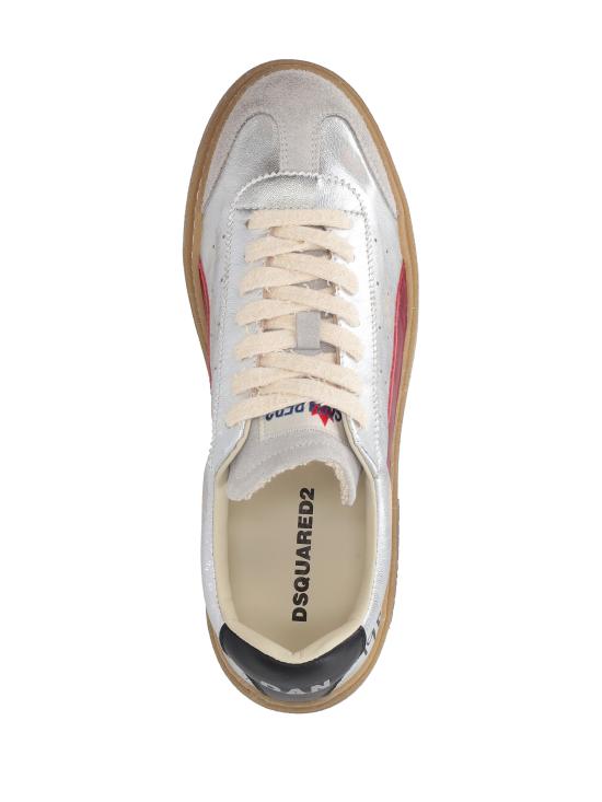 26FW 디스퀘어드2 스니커즈 SNM049823809087 M4315 SILVER BORDEAUX BLACK - DSQUARED2