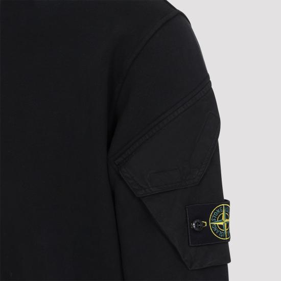 26FW 스톤 아일랜드 후드 티셔츠 L2S156100015 S0A20 V0029 BLACK - STONE ISLAND