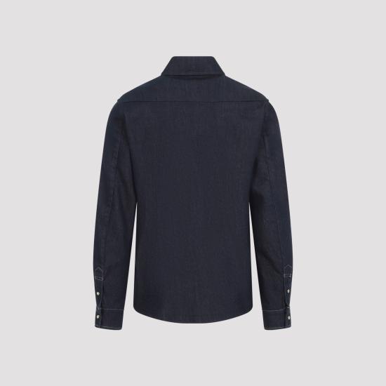 26FW 몽클레어 긴팔 셔츠 L20912F00008 598X1 76C DARK BLUE - MONCLER