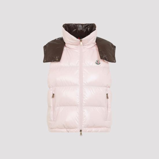 26FW 몽클레어 패딩 조끼 L20931A00005 597EU 519 PASTEL PINK