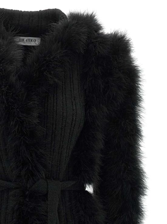 26FW 디 아티코 가디건 261WCC00100KMX007FS 100 BLACK - THE ATTICO