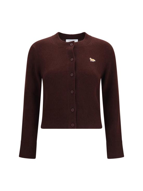 26FW 메종키츠네 베이비 폭스 램스울 피티드 가디건 PW00506KT1006 0553 BROWN