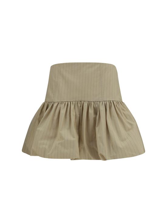 26FW 가니 숏 스커트 A1090262 031 BEIGE