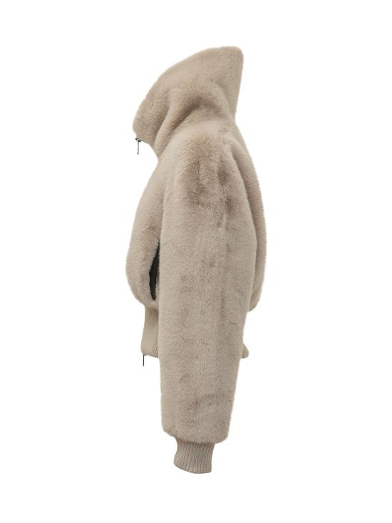 26FW 핑코 무스탕 107040A3E7 C32 BEIGE GIORNO PIOVOSO - PINKO