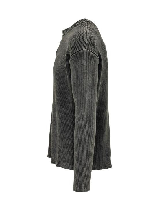 26FW 디젤 K-Darren 오벌 D 컷아웃 리브드 스웨터 A220130AKBQ 900 NERO - DIESEL
