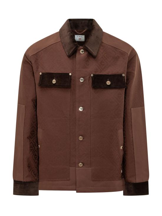 26FW 카사블랑카 자켓 MPF26OT250 01 DARK BROWN