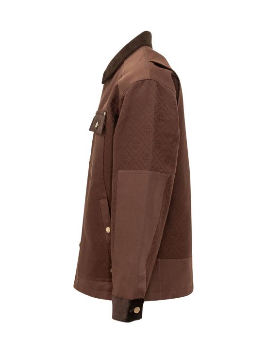 26FW 카사블랑카 자켓 MPF26OT250 01 DARK BROWN - CASABLANCA