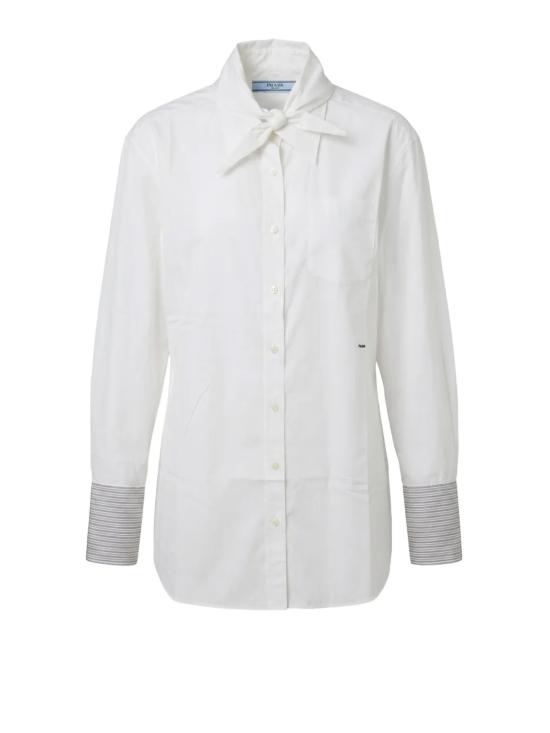 26FW 프라다 셔츠 P470JR S OOO 6283F0009 BIANCO