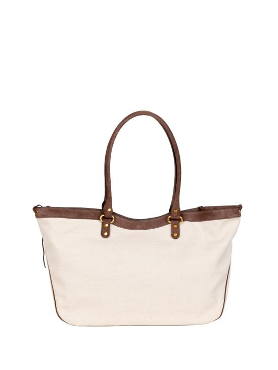 26FW 발렌시아가 토트백 866468 2ACO59223 NATURAL LT ESPRESSO - BALENCIAGA