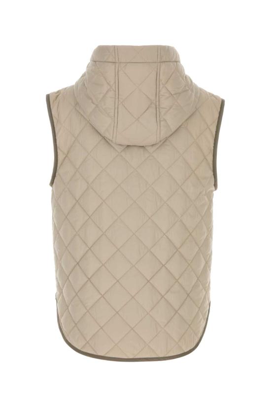 26FW 브루넬로 쿠치넬리 Thermore® 매트 나일론 퀼팅 후드 웨이스트코트 MR4057999P C2613 Beige o Tan - BRUNELLO CUCINELLI