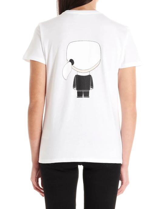 26FW 칼라거펠트 반팔 티셔츠 205W1705 100 white BIANCO - KARL LAGERFELD