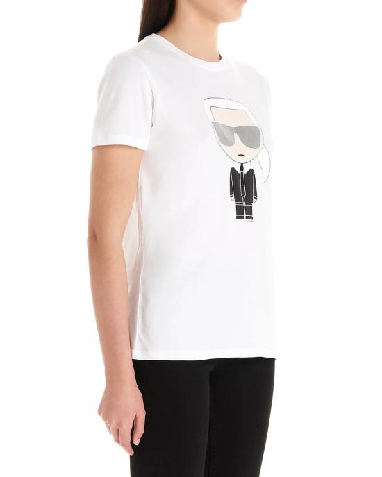 26FW 칼라거펠트 반팔 티셔츠 205W1705 100 white BIANCO - KARL LAGERFELD