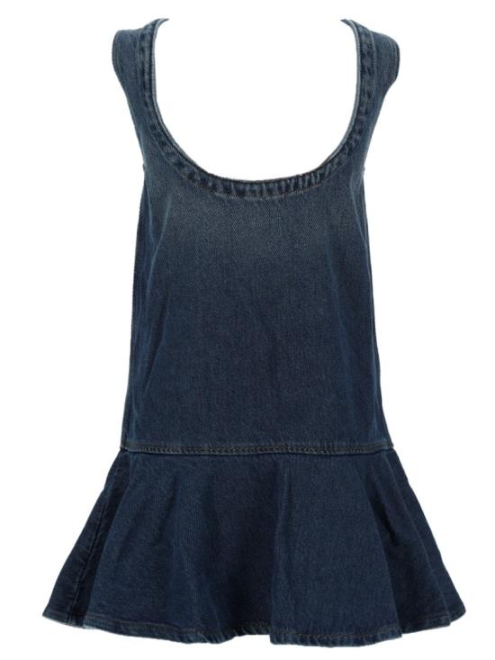 26SS 가니 데님 원피스 A1030091 569 Blue - GANNI