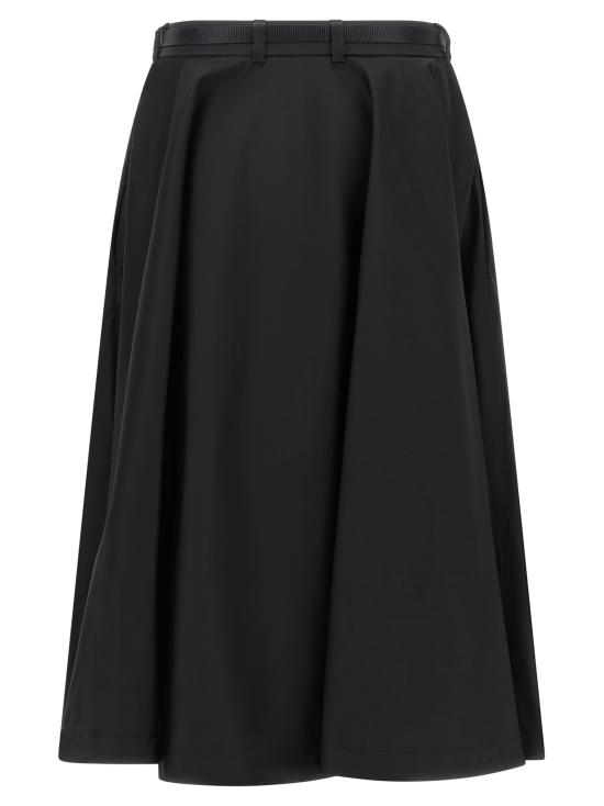 26FW 프라다 미디 스커트 21H057SOOO1WQ8F0002 Black - PRADA