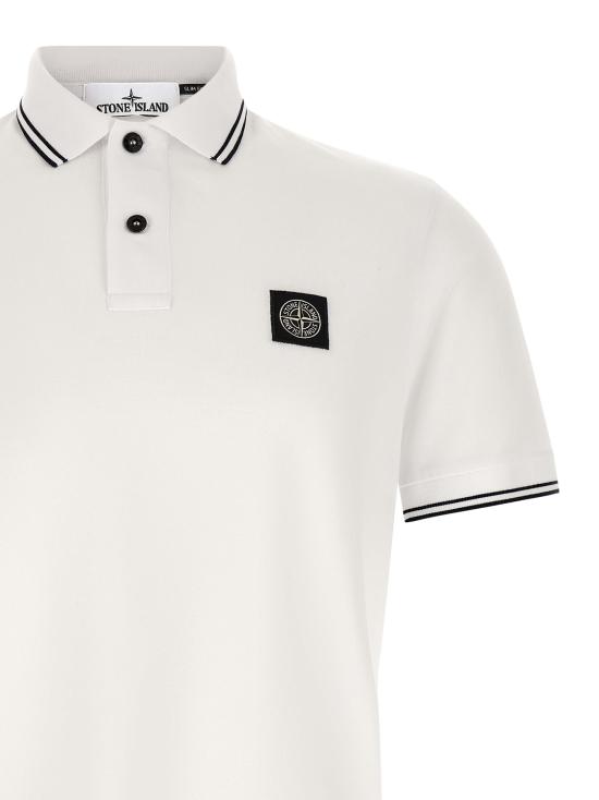 26FW 스톤 아일랜드 폴로 티셔츠 L2S152200010S0018V1001 White Black - STONE ISLAND