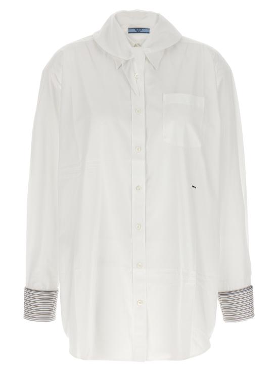 26FW 프라다 블라우스 P470JRSOOO6283F0009 White