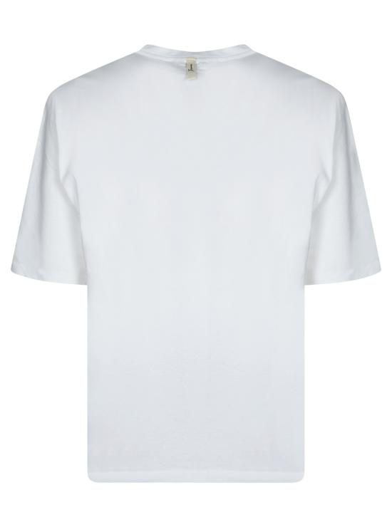 26SS 자크뮈스 로고 프린트 장식 티셔츠 TSM00639 AJ00289 100 White - JACQUEMUS