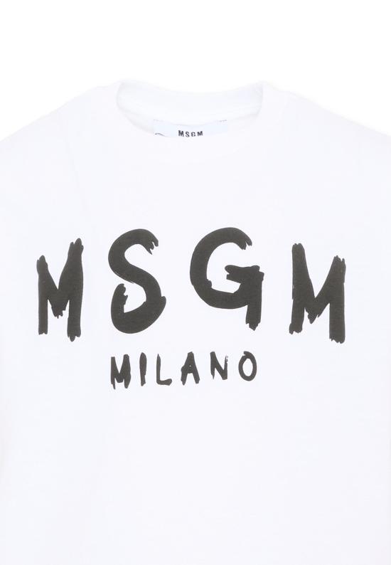 26FW [키즈] 엠에스지엠 티셔츠 F6MSJUTH010 001 WHITE - MSGM