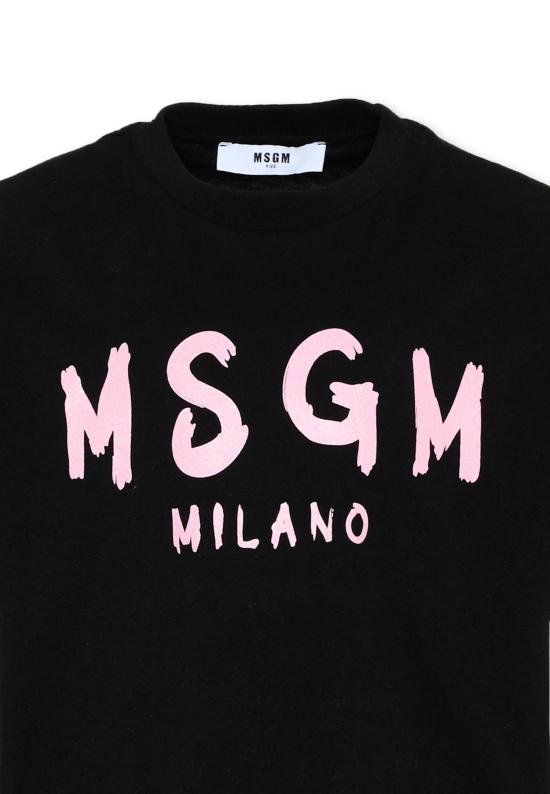 26FW [키즈] 엠에스지엠 티셔츠 F6MSJGTH046 MS092 BLACK - MSGM