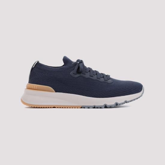 26FW 브루넬로 쿠치넬리 스니커즈 MZUWLBO253 CEG72 NAVY RIVER - BRUNELLO CUCINELLI