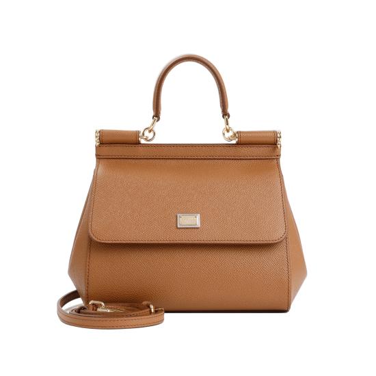 26FW 돌체앤가바나 미디움 시실리 핸드백 BB6003 B1001 8M417 CARAMELLO - DOLCE & GABBANA