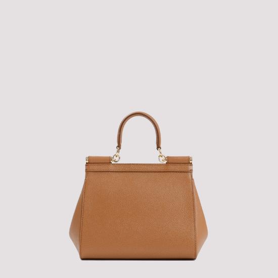 26FW 돌체앤가바나 미디움 시실리 핸드백 BB6003 B1001 8M417 CARAMELLO - DOLCE & GABBANA