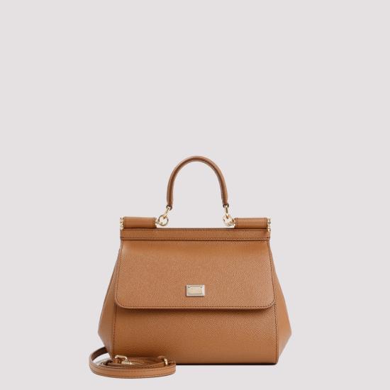 26FW 돌체앤가바나 미디움 시실리 핸드백 BB6003 B1001 8M417 CARAMELLO