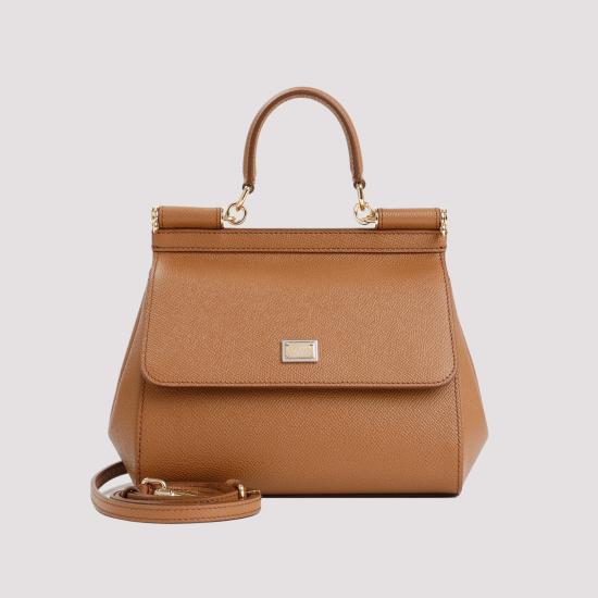 26FW 돌체앤가바나 미디움 시실리 핸드백 BB6003 B1001 8M417 CARAMELLO - DOLCE & GABBANA
